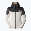 Herren Sweatshirt The North Face Ma Full Zip weiß dune/anthrazit grau