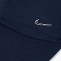 Nike Dri-Fit Club Unstructured Metall Swoosh Baseballkappe Mitternachtsnavy/Metallsilber 3