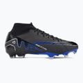 Nike Zoom Mercurial Superfly 9 Academy MG Fußballschuhe schwarz/chrom/hyper real 2