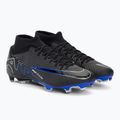 Nike Zoom Mercurial Superfly 9 Academy MG Fußballschuhe schwarz/chrom/hyper real 4