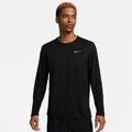 Herren Nike Miler Dri-Fit UV schwarzes Lauf-Langarmshirt