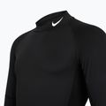 Herren Nike Pro Dri-Fit Mock-Neck Trainings-Longsleeve schwarz/weiss 8