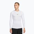 Herren Trainings-Langarmshirt Nike Pro Dri-Fit Tight Fitness white/black