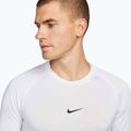 Herren Trainings-Langarmshirt Nike Pro Dri-Fit Tight Fitness white/black 4