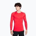 Herren-Trainings-Longsleeve Nike Pro Dri-Fit Tight Fitness University Red/Black