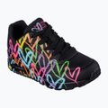 Schuhe Damen SKECHERS JGoldcrown Uno Highlight Love black/multicolor 8