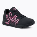 Schuhe Damen SKECHERS Uno Dripping In Love black/pink