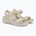 Damen SKECHERS Go Walk Arch Fit Sandale Poliert beige 4