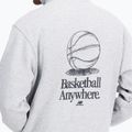 Herren New Balance Hoops Fleece Hoodie sportlich grau 4