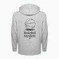 Herren New Balance Hoops Fleece Hoodie sportlich grau 6