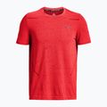Herren Under Armour Seamless Grid beta/dunkel kastanienbraunes Trainings-T-Shirt 4