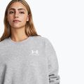 Sweatshirt Damen Under Armour Icon Fleece Crew mod gray light heather/white 5