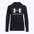 Women's Under Armour Rival Fleece Big Logo Hoody schwarz/weiß 5