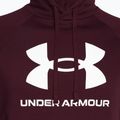 Herren Under Armour Rival Fleece Logo HD Hoodie dunkelbraun/weiß 6