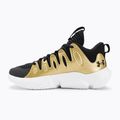 Under Armour Damen Basketball Schuhe W Flow Breakthru 4 schwarz/metallic gold/weiß 10