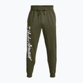 Under Armour Rival Fleece Graphic Joggers Herren Trainingshose marine von grün/weiß 4