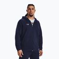 Training Sweatshirt Hoodie Herren Under Armour Rival Fleece FZ midnight navy/white