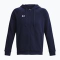 Training Sweatshirt Hoodie Herren Under Armour Rival Fleece FZ midnight navy/white 5