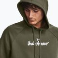 Under Armour Herren Kapuzenpulli Rival Fleece Graphic HD marine von grün/weiß 5