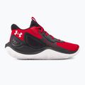 Under Armour Jet'23 rot/schwarz/weiß Basketball-Schuhe 2