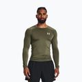 Under Armour Herren Training Longsleeve Ua HG Armour Comp LS marine von grün/weiß