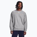 Herren Under Armour Rival Fleece Crew Kapuzenpulli castlerock light heather/white