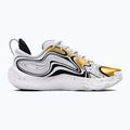 Under Armour Spawn 6 Basketball Schuhe weiß/schwarz/metallic gold 9