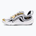 Under Armour Spawn 6 Basketball Schuhe weiß/schwarz/metallic gold 10