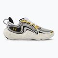 Under Armour Spawn 6 Basketball Schuhe weiß/schwarz/metallic gold 2