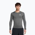 Herren Under Armour Heat Gear Armour Comp castlerock/weiß Training Longsleeve