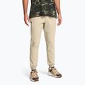 Herren Under Armour Stretch Woven Joggers khaki base/schwarze Hose