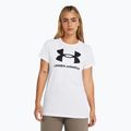 Under Armour Rival Logo Damen-T-Shirt weiß/schwarz