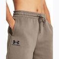 Under Armour Damen Shorts Essl Flc Relax BF taupe dusk/schwarz 4