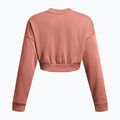 Under Armour Frauen Training Sweatshirt Rival Terry Os Crop Crew Canyon rosa/weiß 4