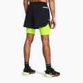 Men's Under Armour Peak Woven 2in1 Shorts schwarz/high vis gelb/high vis gelb 3