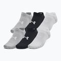 Under Armour Essential No Show 6 Pack Trainingssocken schwarz/schwarz/halograu