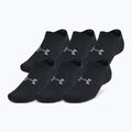 Under Armour Essential No Show 6 Pack Trainingssocken schwarz/schwarz/Castlerock