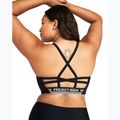 Under Armour Project Rock All Train Crossback schwarz/weißer Fitness-BH 2