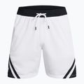 Herren Basketball-Shorts Under Armour Curry Mesh Short 4 weiß/schwarz/weiß