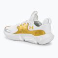 Under Armour Flow Futr X3 Basketball Schuhe weiß/weiß/metallic gold 3