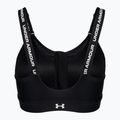 Under Armour Infinity High Zip 2.0 schwarz/weiss Fitness-BH 2