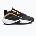 Under Armour GS Lockdown 7 Kinder Basketballschuhe schwarz/schwarz/metallic gold 2