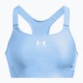 Under Armour HeatGear Armour High horizon blau/weiss Trainings-BH 4