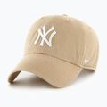 47 Marke MLB New York Yankees CLEAN UP W/No Loop Label khaki Baseballmütze