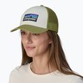 Cap Mütze Patagonia P-6 Logo LoPro Trucker white/buckhorn green 3