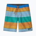 Badeshorts Herren Patagonia Wavefarer Boardshorts fitz stripe/pufferfish gold