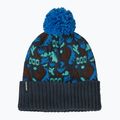 Patagonia Powder Town Wintermütze across oceans/smolder blue