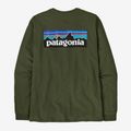 Herren Patagonia P-6 Logo Responsibili Longsleeve torrey pine grün