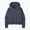 Damen Sweatshirt Hoodie Pullover Regenerative Organic Certified Cotton Essential Hoody smolder blue