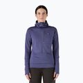 Damen Softshelljacke Patagonia R1 Hybrid Pullover Hoody Sonnenwende lila
